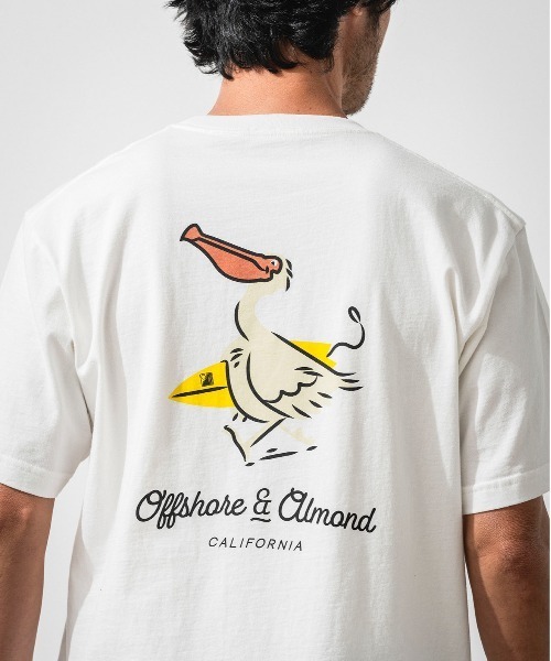 OSxALMOND PELICAN TEE（Tシャツ/カットソー）｜OFFSHORE