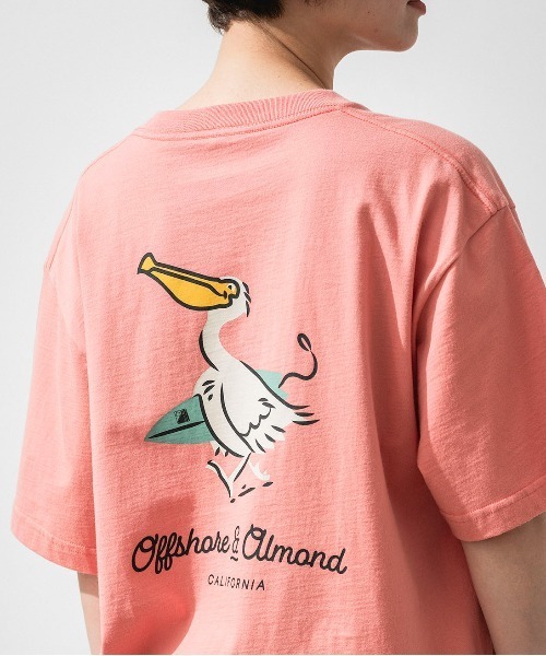 OFFSHORE(オフショア)の「OSxALMOND PELICAN TEE(Tシャツ/カットソー・メンズ・ピンク/グリーン・L/S/M)」の20枚目の写真