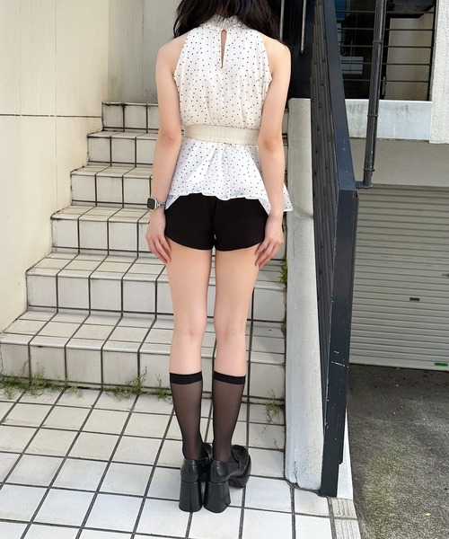 NOMAE(ノーマエ)の「アメスリリボンブラウス(シャツ/ブラウス・レディース・ホワイト/ブラック系その他/アイボリー/グリーン/ホワイト系その他・FREE)」の12枚目の写真