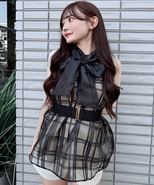 NOMAE(ノーマエ)の「アメスリリボンブラウス(シャツ/ブラウス・レディース・ホワイト/ブラック系その他/アイボリー/グリーン/ホワイト系その他・FREE)」の13枚目の写真