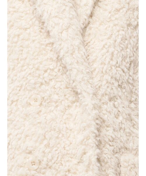 Htage（テージ）の「【Htage】ビッグシルエットボアジャケット（テーラードジャケット・レディース・アイボリー/ブラック・FREE）」の21枚目の写真