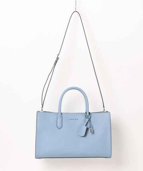 MICHAEL KORS(マイケルコース)の「SCARLETT レザー サッチェル ミディアム(ハンドバッグ・レディース・ブルー系・FREE)」の8枚目の写真