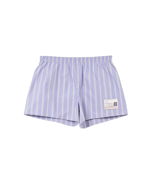 Maison MIHARA YASUHIRO(メゾンミハラヤスヒロ)の「Stripe Boxer Trunks Ladies(その他パンツ・レディース・ブルー・38)」の1枚目の写真