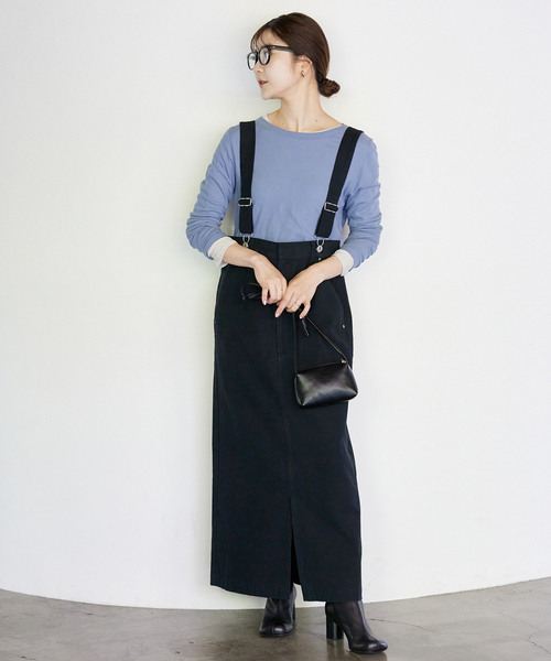 SLOBE IENAハイウェストジャンパースカート SLOBE IENA｜《WEB限定/追加》ハイウエストジャンパースカート
