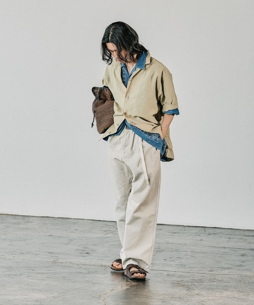 Gramicci（グラミチ）の「【Gramicci(グラミチ)】別注コットンツイルワイドパンツ（その他パンツ・メンズ・ブラック/オフホワイト/ブルー・MEDIUM/LARGE）」の5枚目の写真