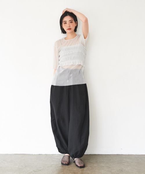 HARE ボリュームタックパンツ 楽天市場】ボリュームタックパンツ HARE ハレ トップス その他の