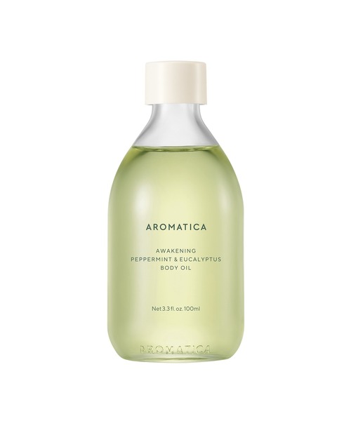 AROMATICA（アロマティカ）の「【夏用ひんやりボディオイル】アウェイクニング ボディオイル ペパーミント & ユーカリ（ボディケア/ボディクリーム・レディース・その他・FREE）」の2枚目の写真