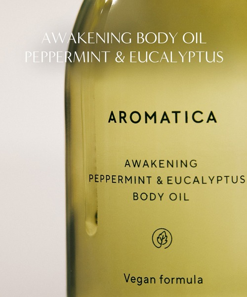 AROMATICA（アロマティカ）の「【夏用ひんやりボディオイル】アウェイクニング ボディオイル ペパーミント & ユーカリ（ボディケア/ボディクリーム・レディース・その他・FREE）」の5枚目の写真