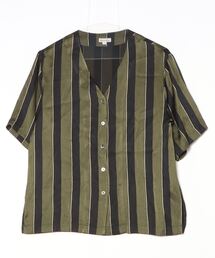 Steven Alan スティーブンアラン 半袖 シャツ Mサイズ 緑 日本製 Steven Alan＞ショートスリーブ シャツ（シャツ/ブラウス