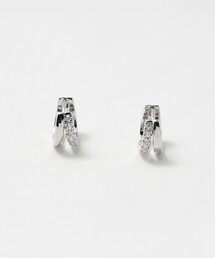 UNITED TOKYO シルバークロスピアス　両耳用 セール】シルバー×ゴールド MIX立体ピアス (両耳用)（ピアス（両