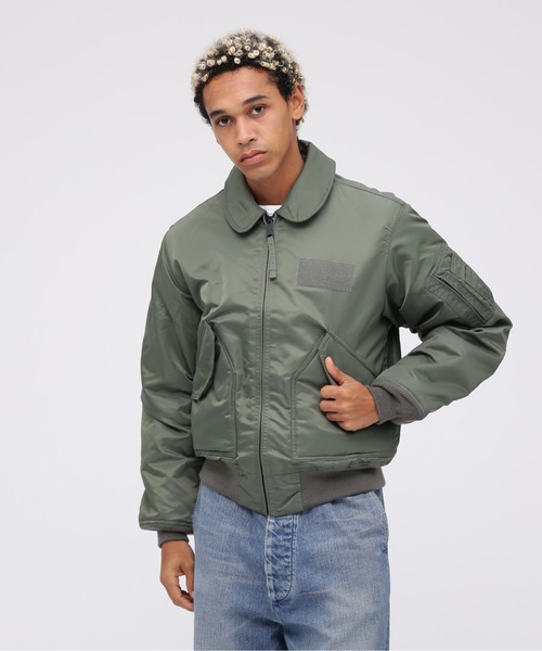 AVIREX（アヴィレックス）の「CWU 45-P COMMERCIAL / CWU 45-P コマーシャル / AVIREX / アヴィレックス（MA-1・メンズ・ブラック/ロイヤルブルー/セージグリーン・XX-LARGE/LARGE/MEDIUM/X-LARGE）」の14枚目の写真