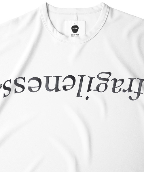 SHAREEF(シャリーフ)の「GEORGETTE JQ P/O "fragileness"(Tシャツ/カットソー・メンズ・ホワイト/ブラック・1/2)」の7枚目の写真