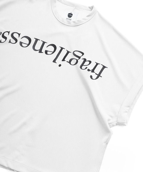 SHAREEF(シャリーフ)の「GEORGETTE JQ P/O "fragileness"(Tシャツ/カットソー・メンズ・ホワイト/ブラック・1/2)」の8枚目の写真