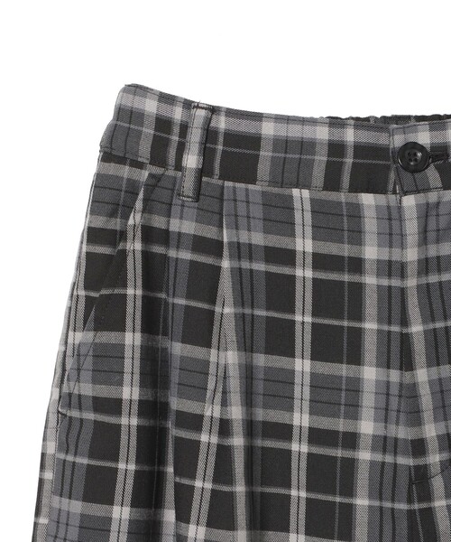 BEAMS HEART（ビームスハート）の「チェック スラックス ワイド パンツ（スラックス・レディース・ブラック/ブラウン・FREE）」の12枚目の写真