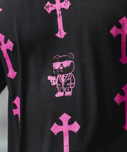 adamsJUGGLER（アダムスジャグラー）の「W/Rメニークロス＆ベアーティー（Tシャツ/カットソー・メンズ・ブラック/ホワイト・L/XL/M）」の20枚目の写真