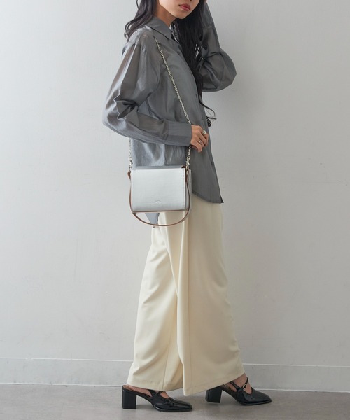 TIDEWAY（タイドウェイ）の「【TIDEWAY】NFC vanity box bag（トートバッグ・レディース・ブラック/シルバー・FREE）」の22枚目の写真