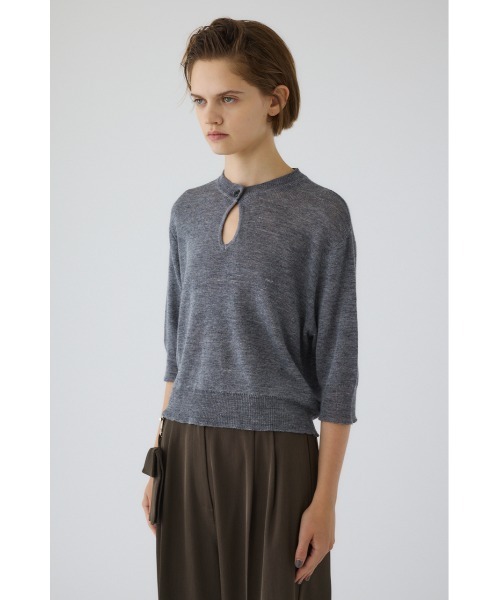 トップス ESMOK tops Front oval compact tops フロントオーバルコンパクトトップス