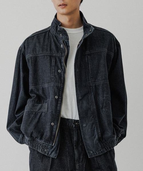 【美品】ADAM ET ROPE' 濃紺 デニムジャケット コットンUSA】ビックシルエット デニムジャケット