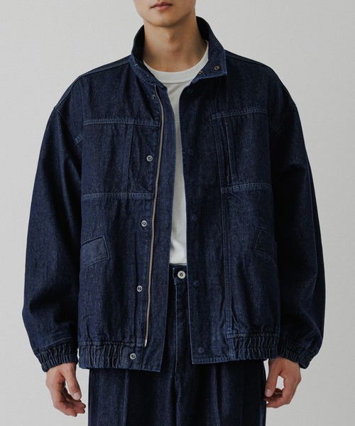 【美品】ADAM ET ROPE' 濃紺 デニムジャケット デニム ボマージャケット / ADAM ET ROPE' JEANS -FILM-（デニム