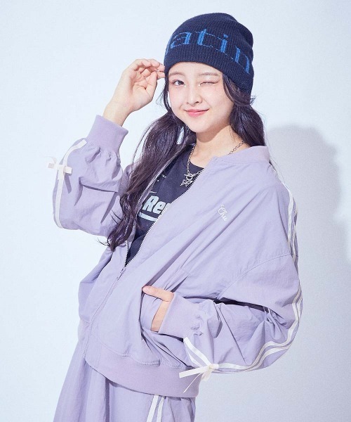 chum】サイドリボン ナイロンジャケット(セットアップ可)（ブルゾン