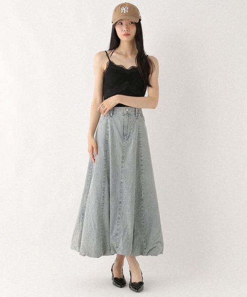 Heather（ヘザー）の「カップ付きレースキャミ　579837（キャミソール・レディース・アイボリー/ブラック/グレー/ブラック系その他/オフホワイト・S/M）」の20枚目の写真