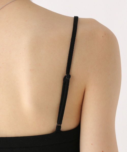 Heather（ヘザー）の「カップ付きレースキャミ　579837（キャミソール・レディース・アイボリー/ブラック/グレー/ブラック系その他/オフホワイト・S/M）」の10枚目の写真