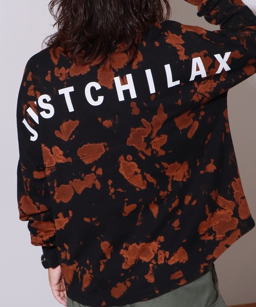 ONEXONE/ワンフォーワン タイダイ JUSTCHILAXTシャツ（Tシャツ