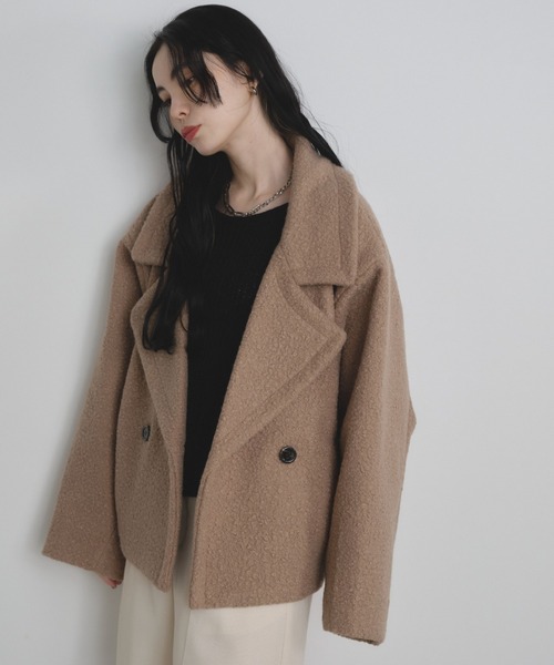 ビット付きブークレショートコート MA*RS（アメーバーマーズ）の「ビット付きブークレショートコート