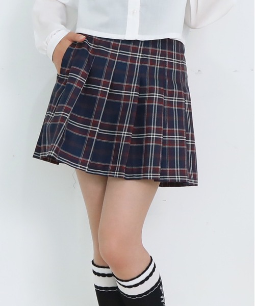 PINKHUNT（ピンクハント）の「PINKHUNT ピンクハント プリーツスカート 0795K（スカート・キッズ・ネイビー/パープル/アッシュグレー/ブルー/ベビーピンク/ライトブルー・120cm/130cm/140cm/150cm/160cm）」の3枚目の写真