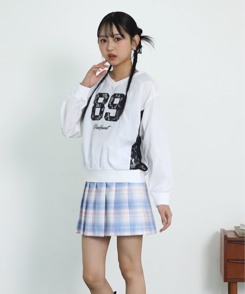 PINKHUNT（ピンクハント）の「PINKHUNT ピンクハント プリーツスカート 0795K（スカート・キッズ・ネイビー/パープル/アッシュグレー/ブルー/ベビーピンク/ライトブルー・120cm/130cm/140cm/150cm/160cm）」の13枚目の写真