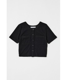 MOUSSY | BOUCLE TWEED ハーフスリーブカーディガン(カーディガン/ボレロ)
