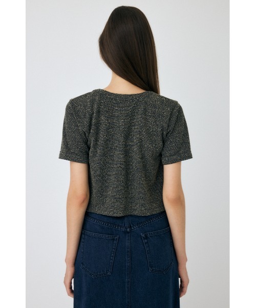 MOUSSY(マウジー)の「BOUCLE TWEED ハーフスリーブカーディガン(カーディガン/ボレロ・レディース・ブラック系その他/ブラック・FREE)」の11枚目の写真