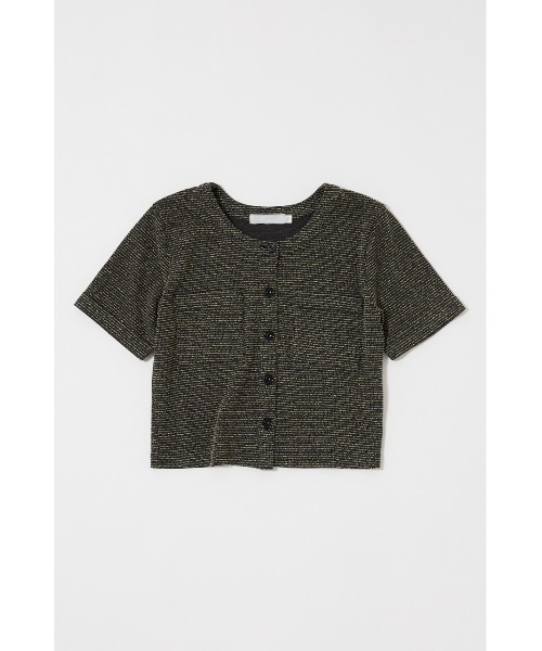 MOUSSY(マウジー)の「BOUCLE TWEED ハーフスリーブカーディガン(カーディガン/ボレロ・レディース・ブラック系その他/ブラック・FREE)」の17枚目の写真