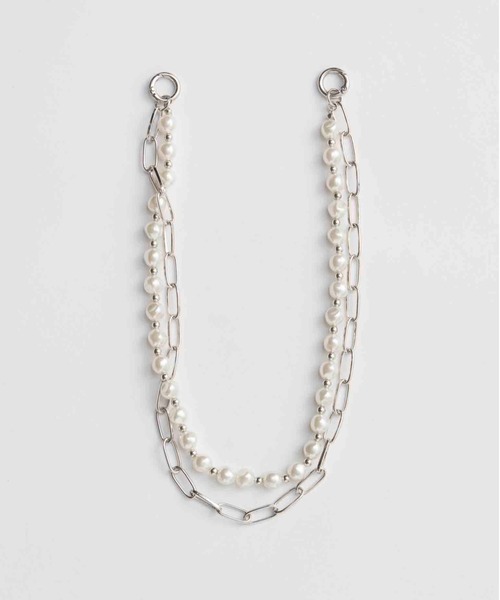 MAISON SPECIAL(メゾンスペシャル)の「With Chain Belt Draped Hem Slacks/チェーンベルト付きドレープヘムスラックス【MAISON SPECIAL/メゾンスペシャル】■セットアップ対応■(スラックス・レディース・グレー/ベージュ/ネイビー・36/38)」の13枚目の写真