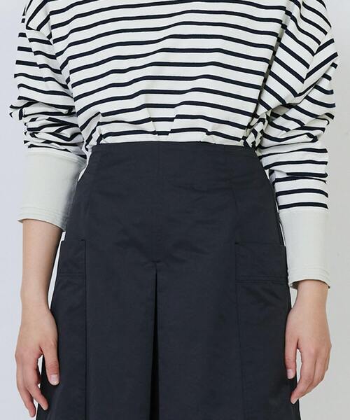 LOISIR(ロワズィール)の「【MTサイズ有り】エステルコットンタフタミモレスカート(スカート・レディース・ブラック/レッド・MT/M)」の11枚目の写真