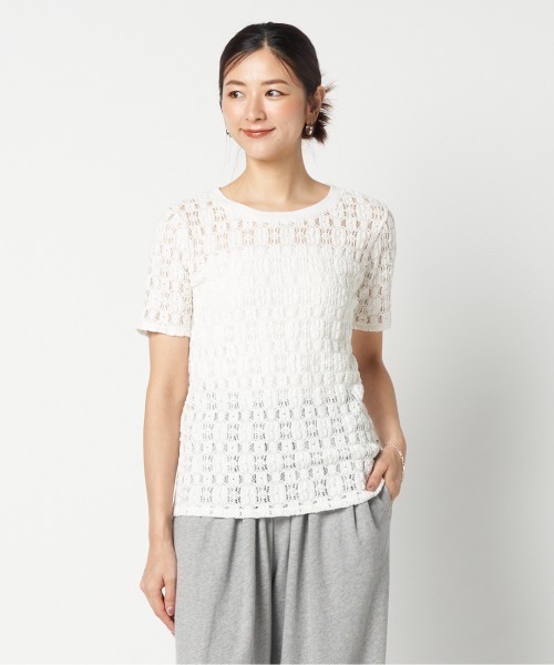 HELIOPOLE(エリオポール)の「RUSSELL RACE TEE(Tシャツ/カットソー・レディース・ブラック/ホワイト・38)」の2枚目の写真