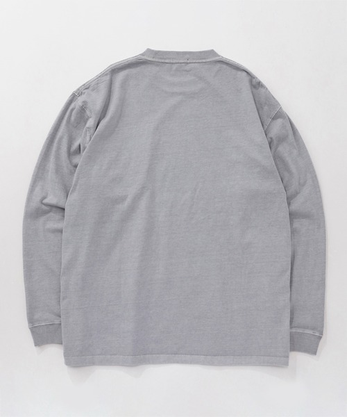 KAVU(カブー)の「KAVU/カブー K Patch LS Tee L/S Tee/ケーパッチ(Tシャツ/カットソー・メンズ・ライトグレー/ネイビー/イエロー・MEDIUM/LARGE/X-LARGE)」の7枚目の写真