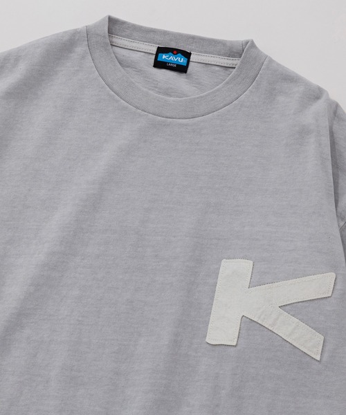 KAVU(カブー)の「KAVU/カブー K Patch LS Tee L/S Tee/ケーパッチ(Tシャツ/カットソー・メンズ・ライトグレー/ネイビー/イエロー・MEDIUM/LARGE/X-LARGE)」の13枚目の写真