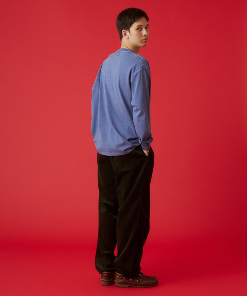KAVU(カブー)の「KAVU/カブー K Patch LS Tee L/S Tee/ケーパッチ(Tシャツ/カットソー・メンズ・ライトグレー/ネイビー/イエロー・MEDIUM/LARGE/X-LARGE)」の6枚目の写真