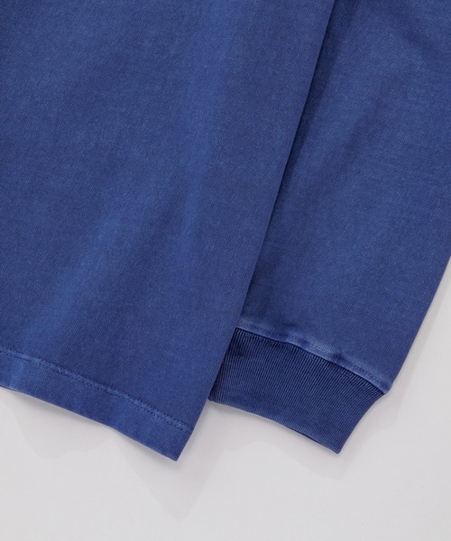 KAVU(カブー)の「KAVU/カブー K Patch LS Tee L/S Tee/ケーパッチ(Tシャツ/カットソー・メンズ・ライトグレー/ネイビー/イエロー・MEDIUM/LARGE/X-LARGE)」の8枚目の写真