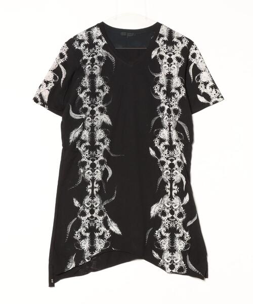 KMRii（ケムリ）の「KMRii/ケムリ/Magnolia Feather 02 Cut（Tシャツ/カットソー・メンズ・ホワイト/ブラック・1/2/3）」の4枚目の写真