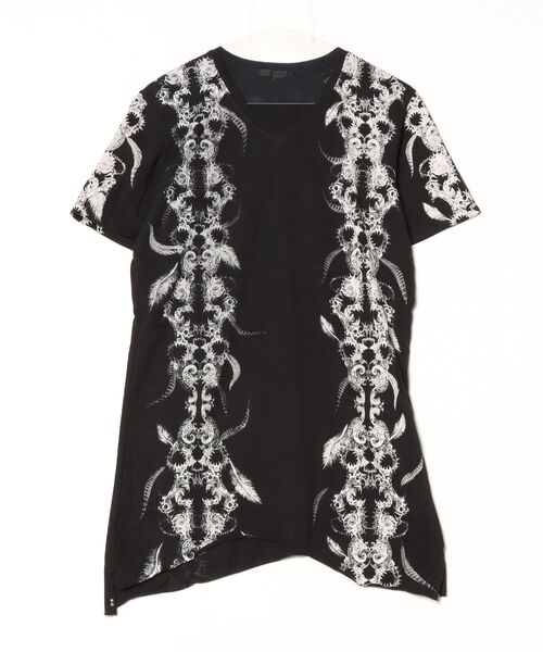 KMRii（ケムリ）の「KMRii/ケムリ/Magnolia Feather 02 Cut（Tシャツ/カットソー・メンズ・ホワイト/ブラック・1/2/3）」の5枚目の写真