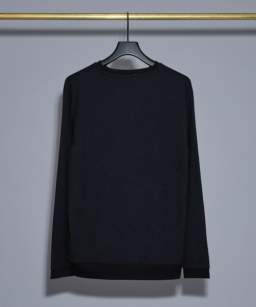 5351 POUR LES HOMMES（ゴーサンゴーイチプールオム）の「シャーリング ジャガード 長袖Tシャツ（Tシャツ/カットソー・メンズ・グレイッシュベージュ/ブラック/ホワイト・46/48/44/50）」の15枚目の写真