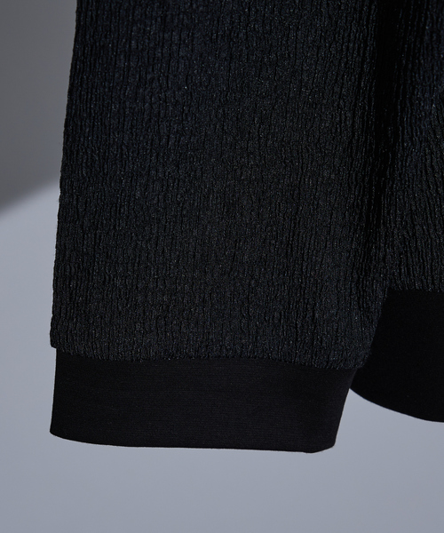 5351 POUR LES HOMMES（ゴーサンゴーイチプールオム）の「シャーリング ジャガード 長袖Tシャツ（Tシャツ/カットソー・メンズ・グレイッシュベージュ/ブラック/ホワイト・46/48/44/50）」の13枚目の写真