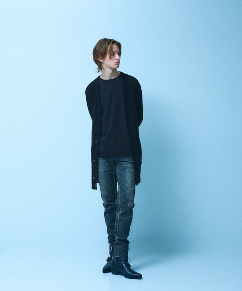 5351 POUR LES HOMMES（ゴーサンゴーイチプールオム）の「シャーリング ジャガード 長袖Tシャツ（Tシャツ/カットソー・メンズ・グレイッシュベージュ/ブラック/ホワイト・46/48/44/50）」の9枚目の写真