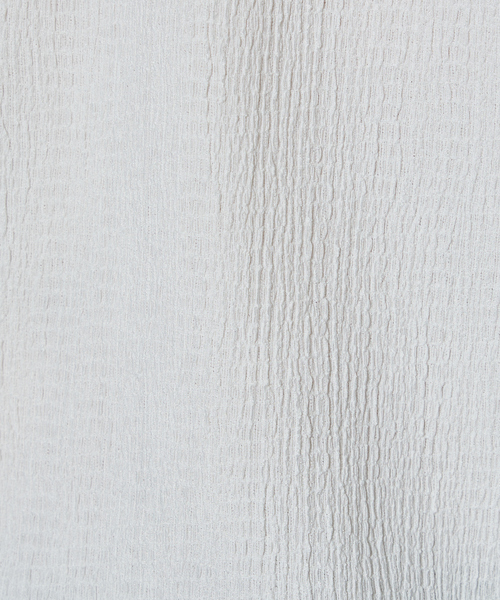 5351 POUR LES HOMMES（ゴーサンゴーイチプールオム）の「シャーリング ジャガード 長袖Tシャツ（Tシャツ/カットソー・メンズ・グレイッシュベージュ/ブラック/ホワイト・46/48/44/50）」の8枚目の写真