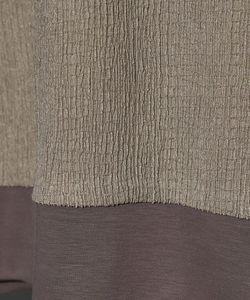 5351 POUR LES HOMMES（ゴーサンゴーイチプールオム）の「シャーリング ジャガード 長袖Tシャツ（Tシャツ/カットソー・メンズ・グレイッシュベージュ/ブラック/ホワイト・46/48/44/50）」の6枚目の写真