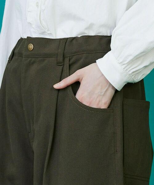 FRAPBOIS(フラボア)の「カーブツイル パンツ(その他パンツ・レディース・キナリ/グリーン/オリーブ・0/1)」の6枚目の写真