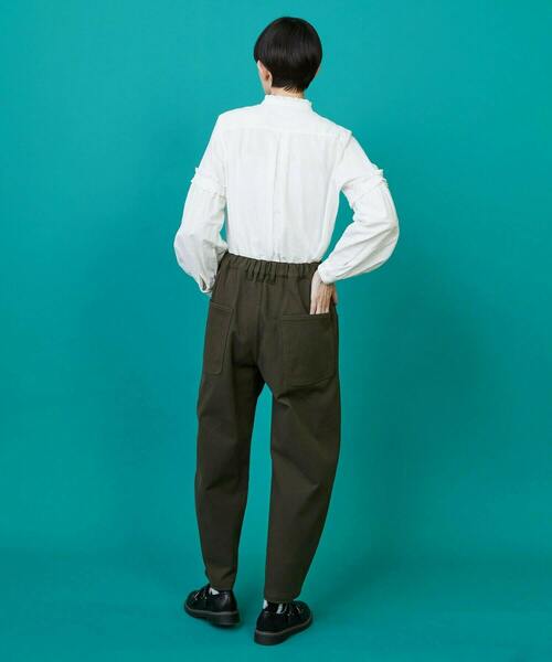 FRAPBOIS(フラボア)の「カーブツイル パンツ(その他パンツ・レディース・キナリ/グリーン/オリーブ・0/1)」の13枚目の写真