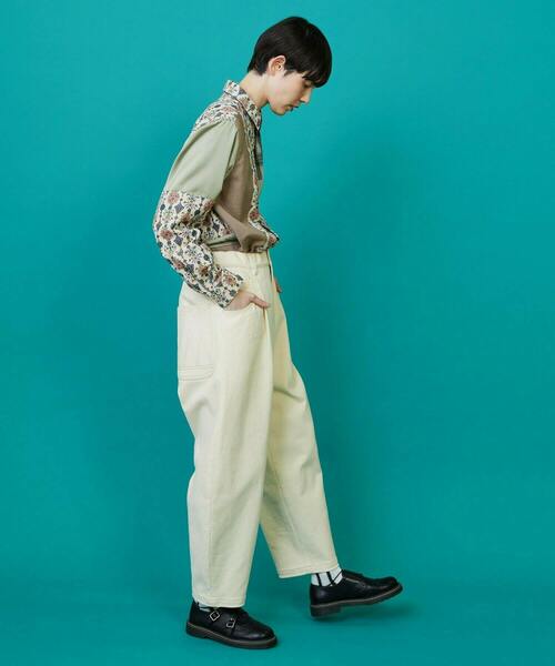 FRAPBOIS(フラボア)の「カーブツイル パンツ(その他パンツ・レディース・キナリ/グリーン/オリーブ・0/1)」の20枚目の写真